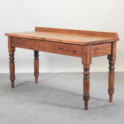 Lot 67 - A rustic pine side table
