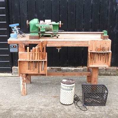 Lot 326 - An Arundel type M230 wood working lathe