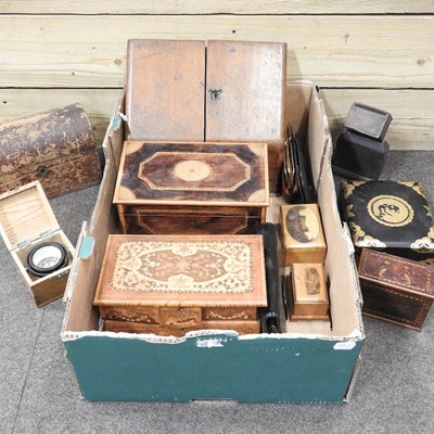 Lot 244 - A collection of tea caddies